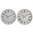Фото #1 товара Настенное часы Home ESPRIT Белый Стеклянный Деревянный MDF 53 x 6 x 53 cm (2 штук)