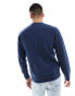 Levi's saddleman intarsia knit jumper in navy