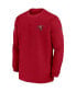 Men's Red Tampa Bay Buccaneers 2023 Sideline Throwback Heavy Brushed Waffle Long Sleeve T-shirt