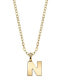 Фото #14 товара 2028 gold-Tone Initial Necklace 20"