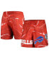 ფოტო #1 პროდუქტის Men's Red Buffalo Bills Allover Marble Print Shorts