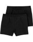 Toddler 2-Pack Black Bike Shorts 4T