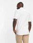 Фото #3 товара ONLY & SONS short sleeve slim fit shirt in linen mix in white