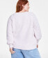 Plus Size V-Neck High-Low Sweater, Created for Macy's