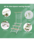 4-Tier Hanging Plant Stand Ladder Plant Shelf with Hanging Bar & Trellis