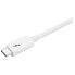 Фото #4 товара StarTech.com Thunderbolt 3 Cable - 20Gbps - 1m - White - Thunderbolt - USB - and DisplayPort Compatible - Male - Male - 1 m - White - 20 Gbit/s - 3840 x 2160 pixels