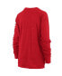 Women's Scarlet Nebraska Huskers Plus Size Two-Hit Canyon Long Sleeve T-shirt Красный, 2X - фото #4