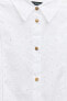 Фото #12 товара Рубашка с ажурной вышивкой ZARA
