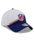 Фото #1 товара Men's White, Navy NFL 2023 Sideline 9TWENTY Adjustable Hat