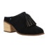 Фото #2 товара TOMS Leila Tassel Mules Womens Black Dress Casual 10012479