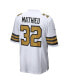 Фото #2 товара Men's Tyrann Mathieu White New Orleans Saints Player Game Jersey