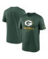 Фото #1 товара Men's Green Green Bay Packers Infographic Performance T-shirt