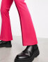 ASOS DESIGN skinny flared smart trousers in pink