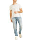 Фото #5 товара Men's Faded Slim Tapered Jeans