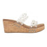 Фото #1 товара Corkys Sangria Clear Studded Wedge Womens Clear Casual Sandals 41-0251-CLER