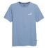 Фото #3 товара Puma Essential Embroidery Logo Crew Neck Short Sleeve T-Shirt Mens Blue Casual T