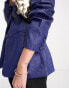 NA-KD x Mimi AR co-ord oversized tailored blazer in dark blue