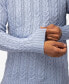 Фото #4 товара Men's Cable Knit Roll Neck Sweater