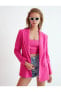 Фото #13 товара Oversize Keten Blazer Ceket