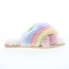 Emu Australia Mayberry Rainbow W12475 Womens Beige Leather Slides Slippers Shoes