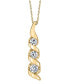 Фото #1 товара 1/3 ct. t.w. Diamond Classic Three Stone Pendant in 14k Yellow Gold