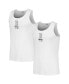 Фото #2 товара Men's White Boston Red Sox Two-Pack Tank Top