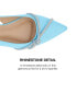 ფოტო #7 პროდუქტის Women's Rebbel Rhinestone Knot Slingback Flats