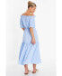 ფოტო #2 პროდუქტის Women's Woven Textured Bardot Maxi Dress