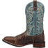 Фото #3 товара Laredo Bisbee Square Toe Cowboy Mens Blue, Brown Casual Boots 7838