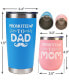 Фото #2 товара New Parents Gifts for Couples - Promoted to Mom and Dad Tumblers - Perfect Christmas Present for New Moms and Dads - Celebrate Parenthood with Stylish and Functional Drinkware