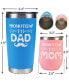 New Parents Gifts for Couples - Promoted to Mom and Dad Tumblers - Perfect Christmas Present for New Moms and Dads - Celebrate Parenthood with Stylish and Functional Drinkware