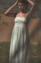 Фото #4 товара Платье из поплина с вышивкой ZARA