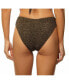 Фото #2 товара Women's Crinkle Lurex Reversible V Front Classic Bikini Bottom