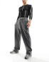 Фото #1 товара COLLUSION Relaxed skate joggers in washed charcoal