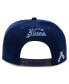 Фото #5 товара Men's Navy Smart Set Athletic Club of Brooklyn Black Fives Snapback Adjustable Hat