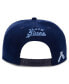 Men's Navy Smart Set Athletic Club of Brooklyn Black Fives Snapback Adjustable Hat Синий - фото #5