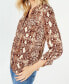 Фото #1 товара Блуза NY Collection Animal Print Utility Brown PL
