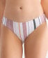 Tavik Women's 236562 Ali Bikini Bottom White/Berry Stripe Swimwear Size XS