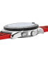 ფოტო #4 პროდუქტის Men's Swiss Chronograph Pacific Diver Red Rubber Strap Watch 44mm