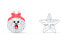 Swarovski 施华洛世奇 Line Friends瑜伽可妮兔耳钉 女款 白色 / Swarovski Line Friends Earning 5514435