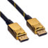 ROLINE GOLD DisplayPort Cable - DP-DP - M/M 2 m - 2 m - DisplayPort - DisplayPort - Male - Male - 4096 x 2560 pixels