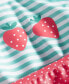 ფოტო #3 პროდუქტის Baby Girls Strawberry Swim Shirt, Shorts and Hat, 3 Piece Set, Created for Macy's