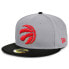 ფოტო #1 პროდუქტის Toronto Raptors Basic 2-Tone 59FIFTY Cap