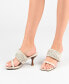 ფოტო #8 პროდუქტის Women's Monyka Woven Double Band Dress Sandals