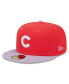 Фото #2 товара Men's Red, Lavender Chicago Cubs Spring Color Two-Tone 59FIFTY Fitted Hat
