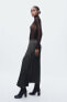 Фото #10 товара Атласная плиссированная юбка — zw collection ZARA