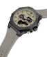 ფოტო #2 პროდუქტის Men's Ana-digi Gray Silicon Strap Watch, 46mm