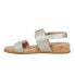 Фото #3 товара VANELi Nelly Wedge Womens Silver Casual Sandals NELLY-312927