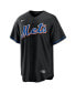 Фото #3 товара Men's Jacob deGrom Black New York Mets 2022 Alternate Replica Player Jersey