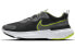 Фото #1 товара Nike React Miler 2 运动 低帮 跑步鞋 男款 黑绿白 / Кроссовки Nike React Miler 2 CW7121-002
